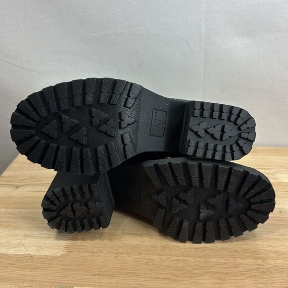 Sun + Stone Women's Morghan Lug Sole Block-Heel Booties, Black Size 8 M NIB - Picture 6 of 8